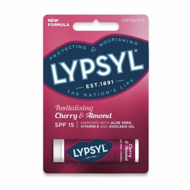 Lypsyl Cherry & Almond Lip Balm Spf15 4.6g LIP CARE Lypsyl Cherry & Almond Lip Balm Spf15 4.6g