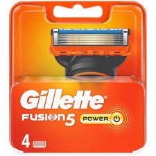 Gillette Fusion5 Power Blades 4pk Mens Toiletries