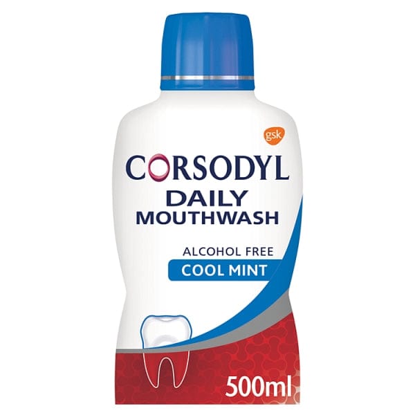 Corsodyl Daily Mouthwash - Cool Mint (500ml) Mouth Care