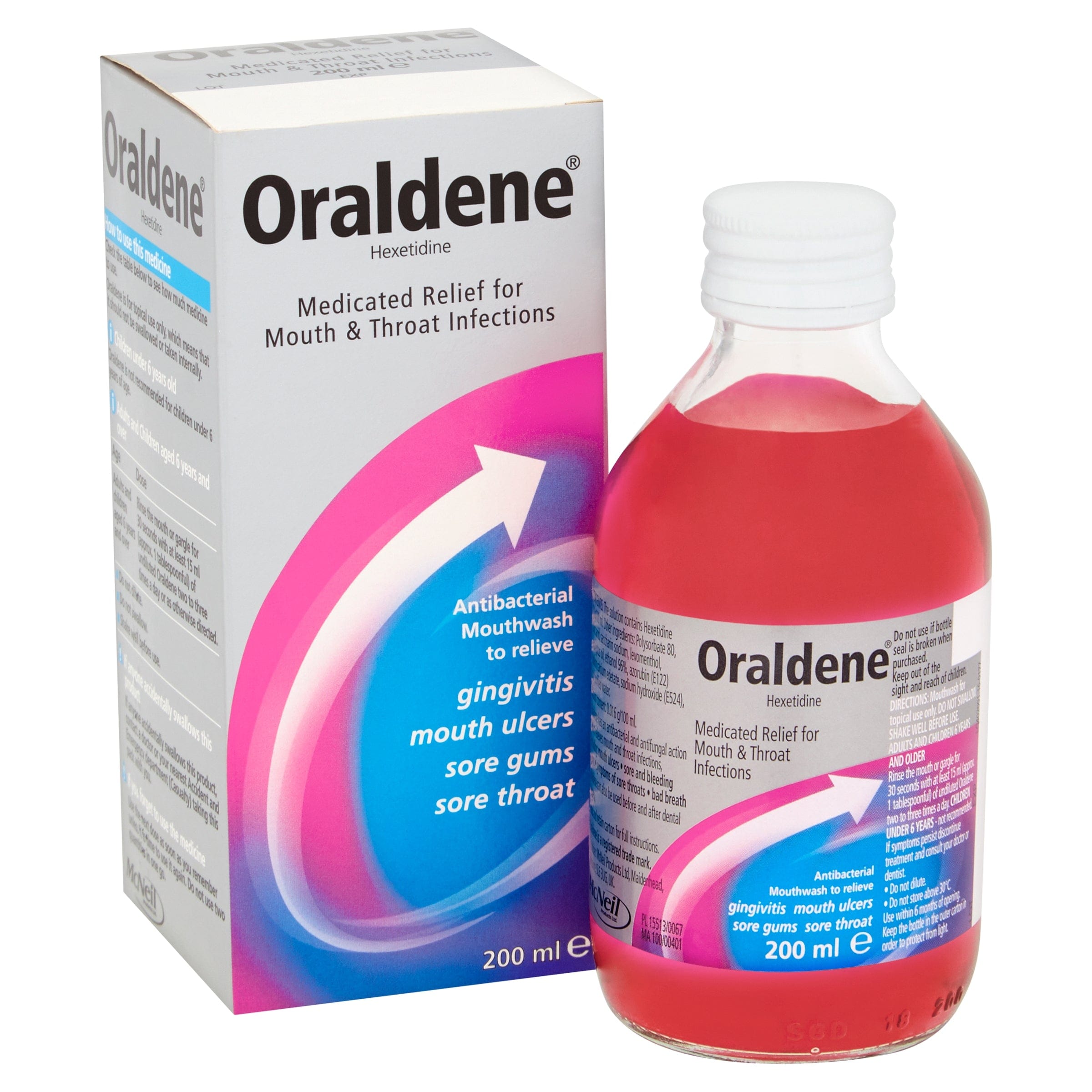 Oraldene Antibacterial Mouthwash Original (200ml) Online Pharmacy