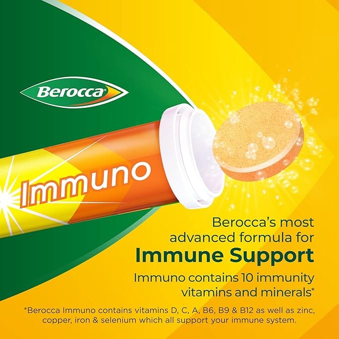 Berocca Immuno Effervescent Tablets 30 Multi Vitamins