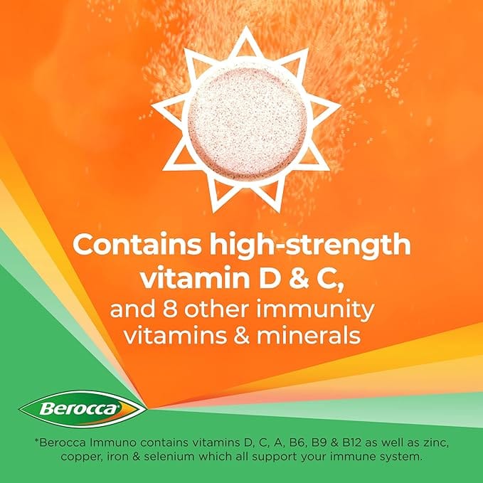 Berocca Immuno Effervescent Tablets 30 Multi Vitamins
