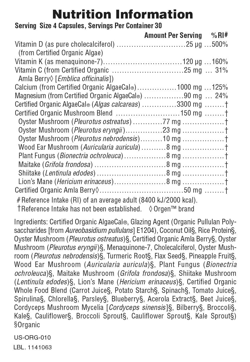 Source of Life Garden Bone Support VCaps (120) Multi Vitamins Source of Life Garden Bone Support VCaps (120)