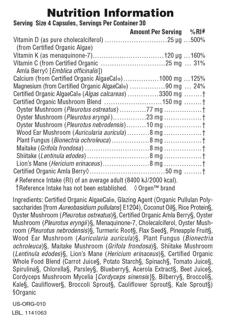 Source of Life Garden Bone Support VCaps (120) Multi Vitamins Source of Life Garden Bone Support VCaps (120)