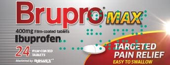 Brupro Max Ibuprofen 400mg Tablet (24) Pain Relief