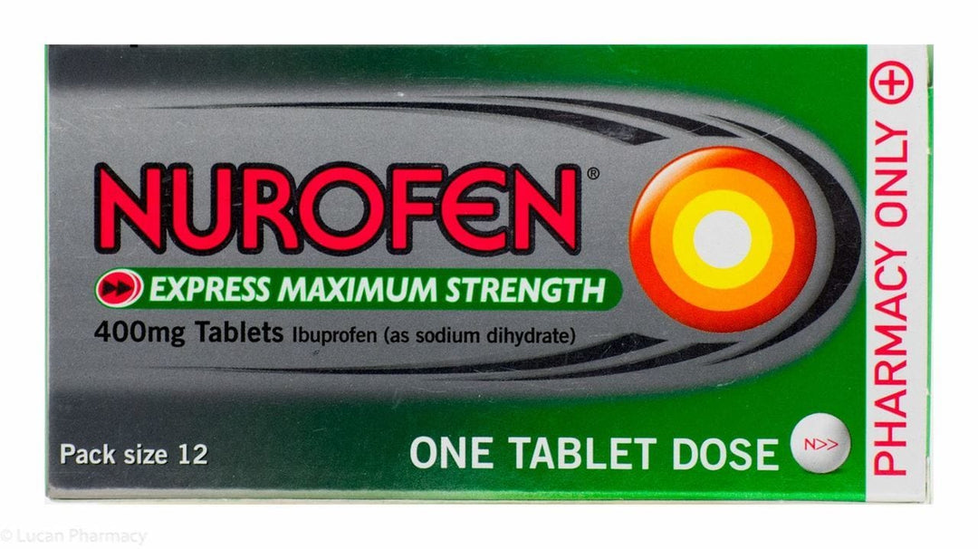 Nurofen Express Max Strength 400mg Ibuprofen Tablets (12) Pain Relief