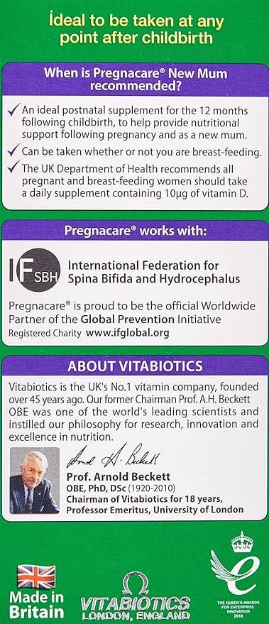 Vitabiotics - Pregnacare New Mum (56) Pregnancy Supplements