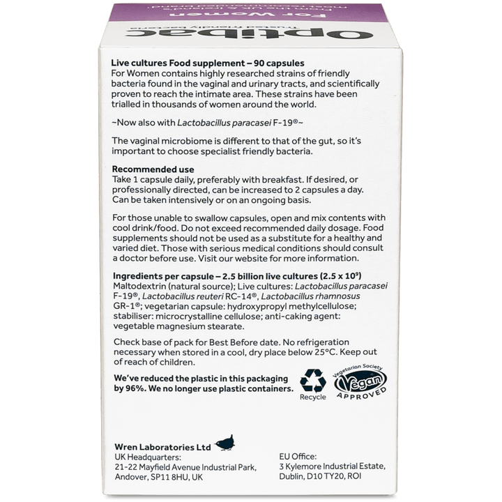 Optibac Probiotics For Women Intimate Flora (30) Probiotics