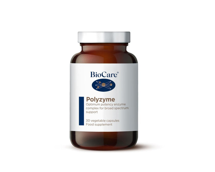 Polyzyme Forte Enzyme Complex Capsules | Biocare (30) Probiotics