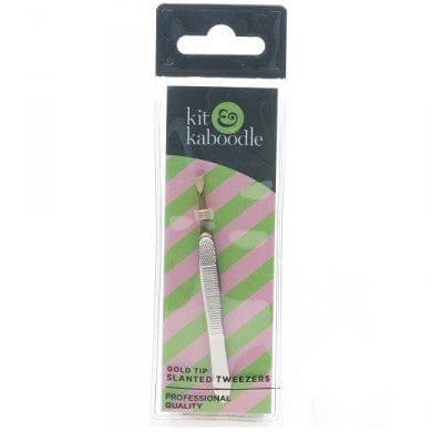 Kit and Kaboodle - Tweezers ~ Slanted Gold Tip Shaving and Hair Removal