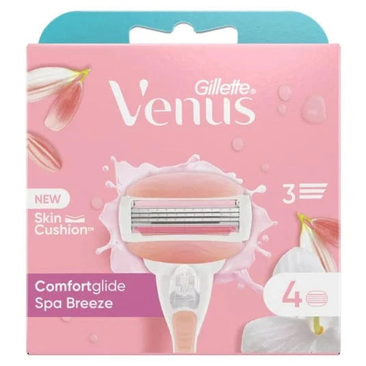 Gillette Venus Spa Breeze Razor Blades Refill 4 Pack Skincare Gillette Venus Spa Breeze Razor Blades Refill 4 Pack