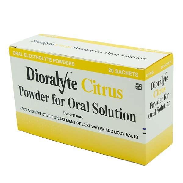Dioralyte Citrus Sachets for fast and effective replacement of lost water & body salts (20) Stomach and Bowels PA0540/098/002