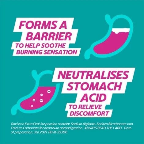 Gaviscon Extra Chewable Tablets (24) Stomach and Bowels