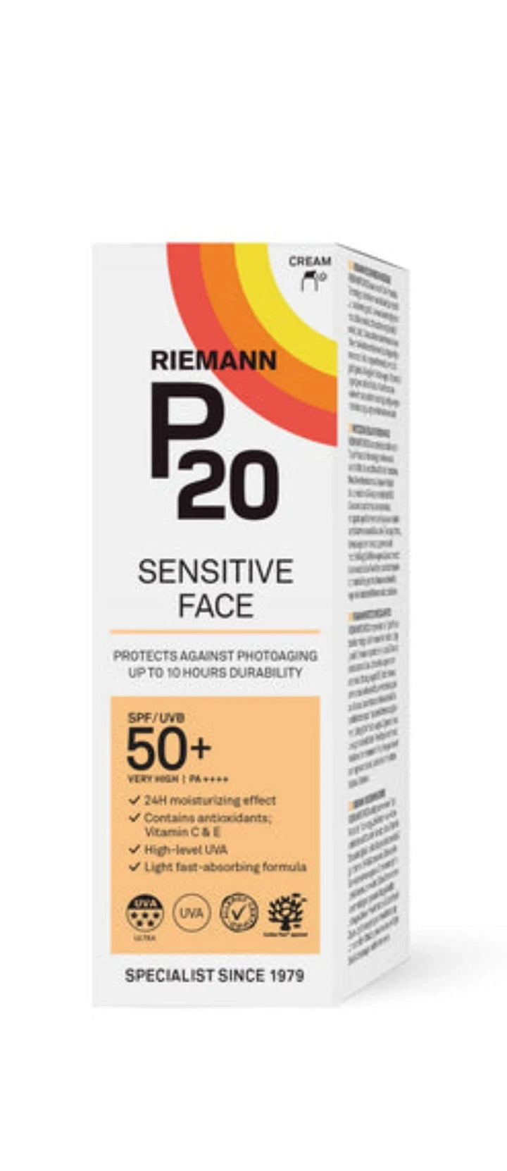 P20 Sensitive Face Protection SPF50+ 50g Suncare P20 Sensitive Face Protection SPF50+ 50g
