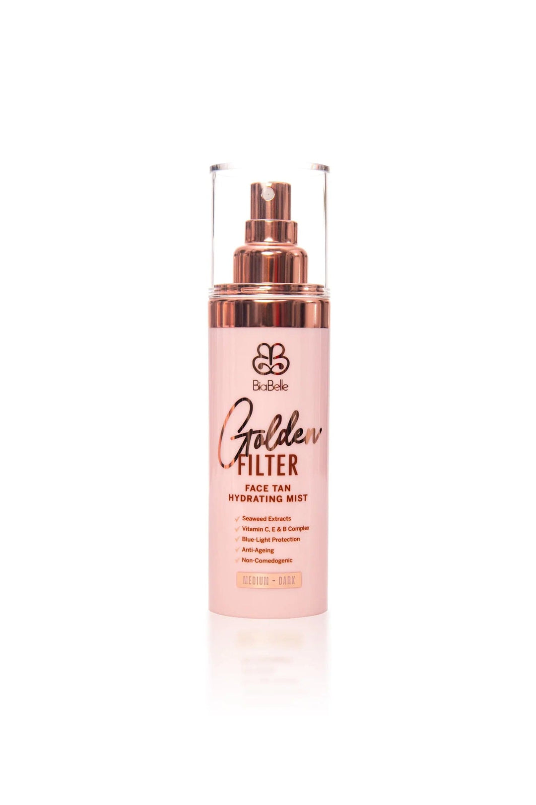 BiaBelle Golden Filter Face Tan Hydrating Mist Medium-Dark 100ml Tanning