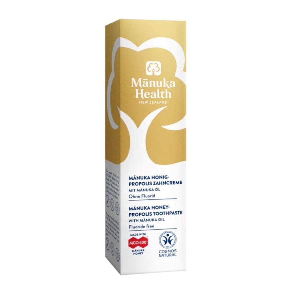 Manuka Health Fluoride-Free MGO 400+ Manuka Honey-Propolis Toothpaste - 75g Toothpaste Manuka Health Fluoride-Free MGO 400+ Manuka Honey-Propolis Toothpaste - 75g