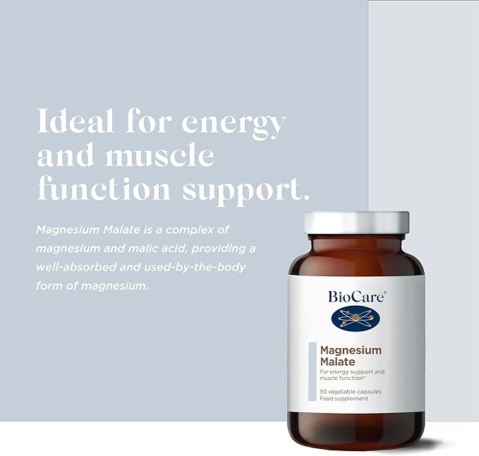 Magnesium Malate Biocare (90cps) Vitamins & Supplements