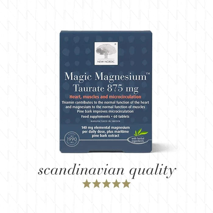 New Nordic Magic Magnesium Taurate 875mg 60s Vitamins & Supplements New Nordic Magic Magnesium Taurate 875mg 60s