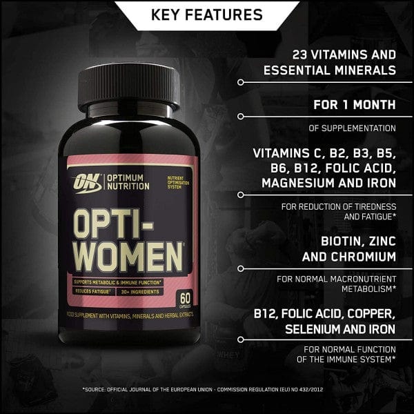 Optimum Nutrition Opti-Women 120 Vitamins & Supplements