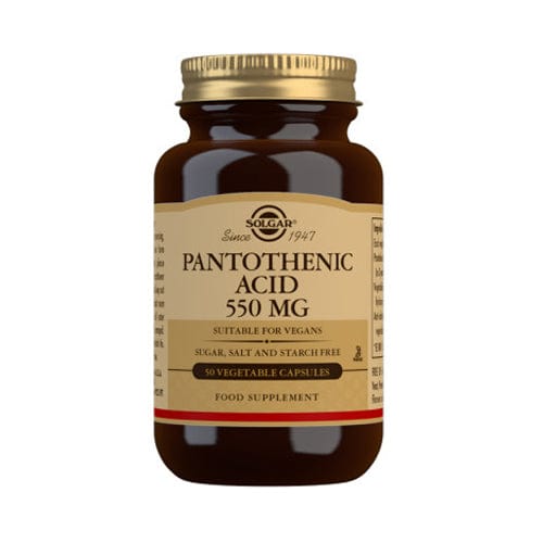 Solgar Pantothenic Acid 550mg 50 Vegetable Capsules Vitamins & Supplements