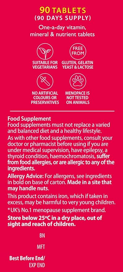Vitabiotics Menopace Original (30) Womens Health