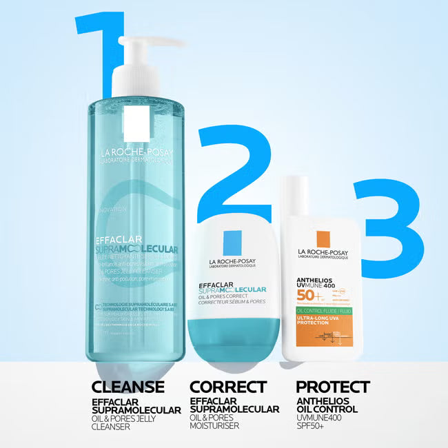 La Roche-Posay Effaclar Supramolecular Oil &amp; Pores Correct Cleanser 400ml
