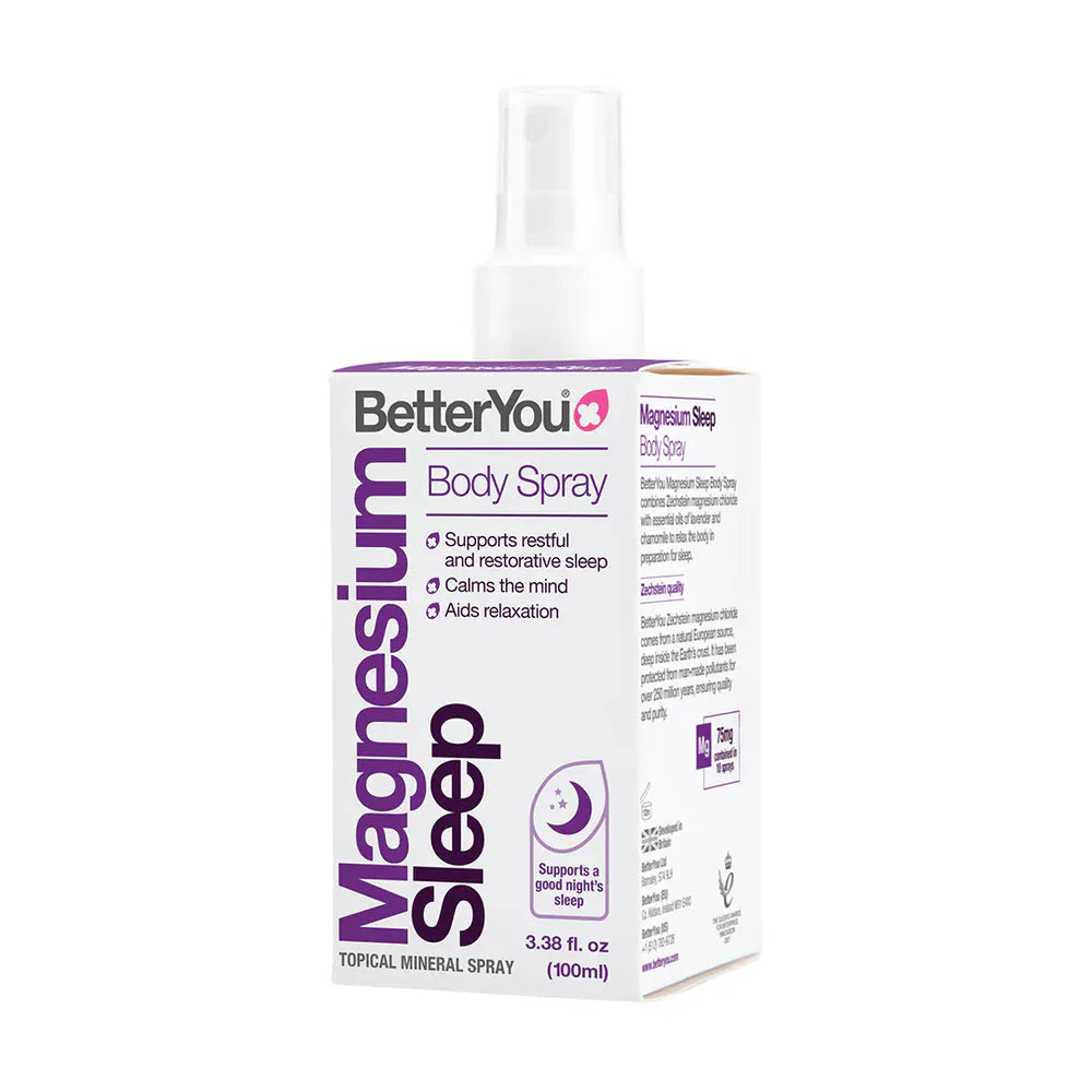 BetterYou Magnesium Sleep Body Spray 100 ml Aid Sleep BetterYou Magnesium Sleep Spray 100ml | Sleep Support Spray