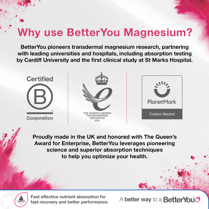 BetterYou Magnesium Sleep Body Spray 100 ml Aid Sleep BetterYou Magnesium Sleep Spray 100ml | Sleep Support Spray