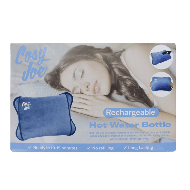 Cosy Joe Rechargeable Hot Water Bottle Blue Aid Sleep