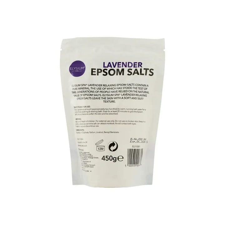 Epsom Salts - Elysium Spa ~ Lavender (450g) Aid Sleep