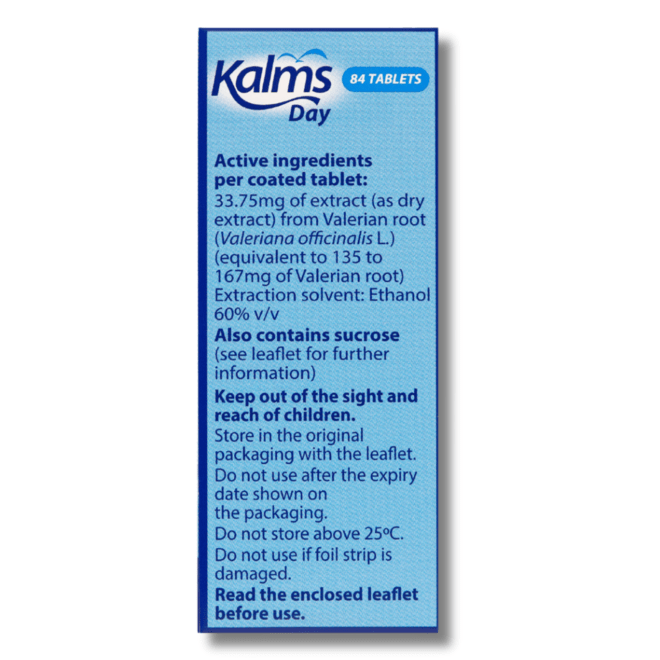 Kalms Day Valerian Root Extract (100) Aid Sleep