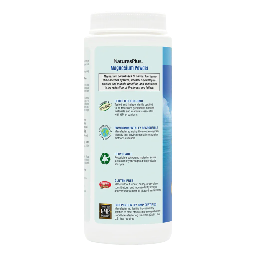 Natures Plus Magnesium Powder Orange 504g Aid Sleep Natures Plus Magnesium Powder Orange 504g | 400mg Magnesium Ireland