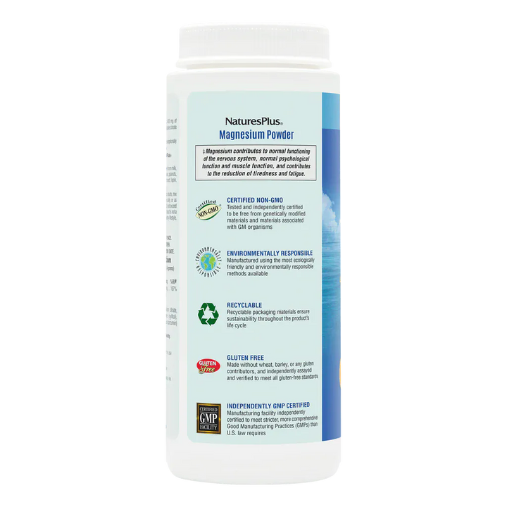 Natures Plus Magnesium Powder Orange 504g Aid Sleep Natures Plus Magnesium Powder Orange 504g | 400mg Magnesium Ireland