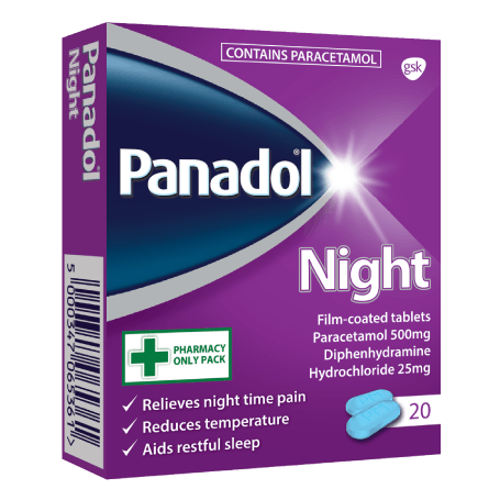 Panadol Night Tablets (20) Aid Sleep PA0678/039/008