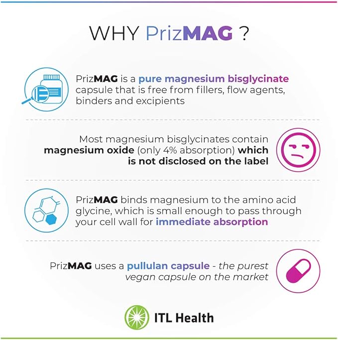 PrizMAG Magnesium Bisglycinate (150) Aid Sleep