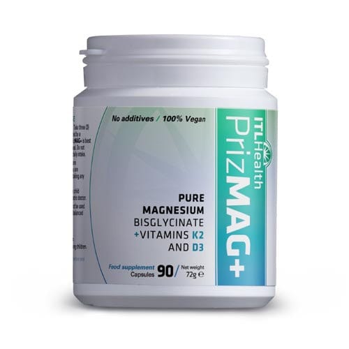 PrizMAG Magnesium Bisglycinate Plus Vitamin D3 & K2 (90) Aid Sleep