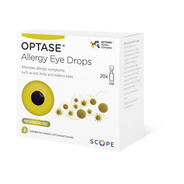 Optase Allergy Eye Drops SDU  (20) Allergy and Hayfever