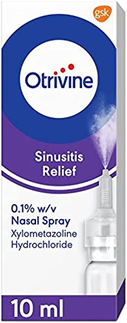 Otrivine Sinusitis Relief Nasal Spray 10ml Allergy and Hayfever