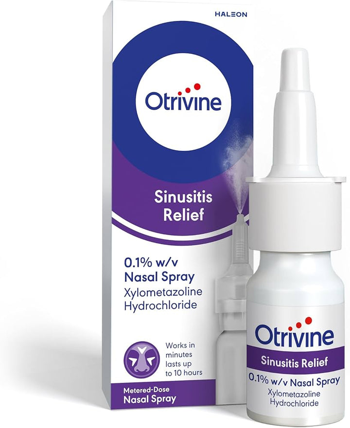 Otrivine Sinusitis Relief Nasal Spray 10ml Allergy and Hayfever Otrivine Sinusitis Relief Nasal Spray 10ml | Fast Nasal Congestion Relief