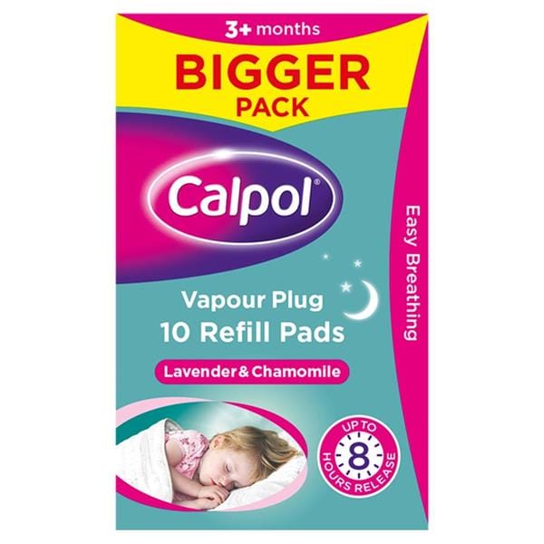 Calpol Vapour Refill 10 Pads Baby Care Calpol Vapour Refill Pads (10) | Baby Vapour Relief for Congestion
