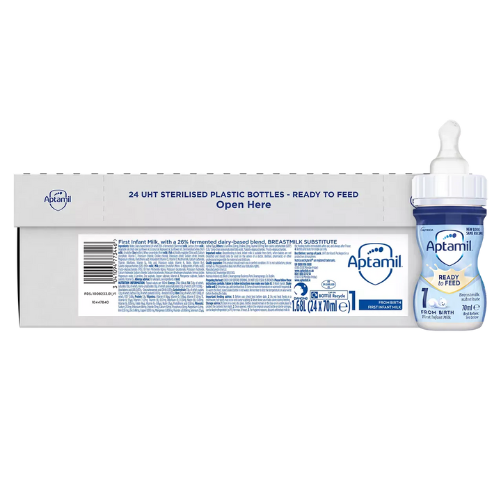 Aptamil 1 First Baby Milk Formula Liquid from Birth (70ml x 24) Baby Feeding Aptamil 1 First Baby Milk Formula Liquid from Birth 70ml x 24 | Lir Pharmacy