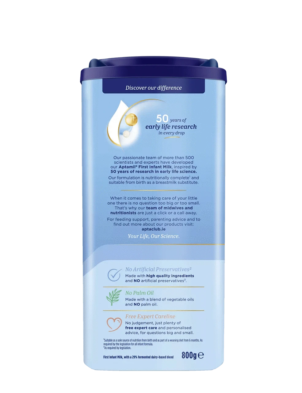 Aptamil 1 First Baby Milk Formula Powder from Birth 800g Baby Feeding Aptamil 1 First Baby Milk Formula Powder from Birth 800g