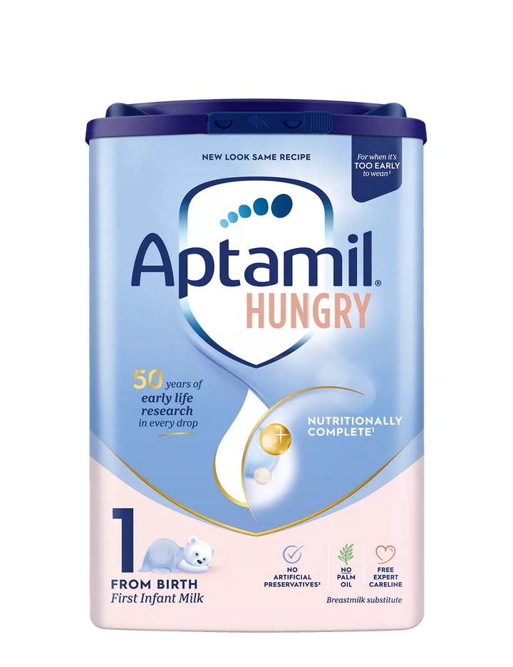 Aptamil Hungry First Baby Milk Formula Powder from Birth 800g Baby Feeding Aptamil Hungry First Baby Milk Formula Powder from Birth 800g