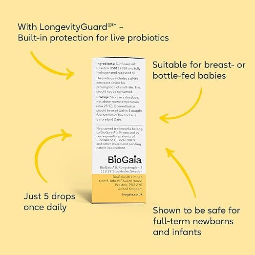 BioGaia ProTectis Probiotic Baby Drops 5ml Baby Feeding BioGaia ProTectis Baby Drops 5ml | Probiotic for Babies Ireland