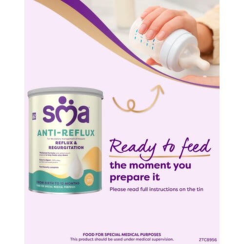 SMA Anti-Reflux Baby Milk Formula Powder 800g Baby Feeding SMA Anti-Reflux Baby Milk Formula Powder 800g