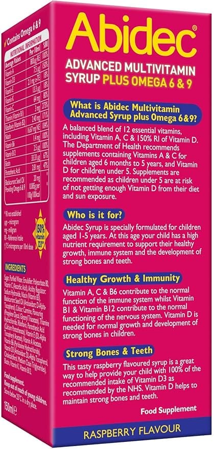 Abidec Kid MultiVitamin Syrup (150ml) Baby Health