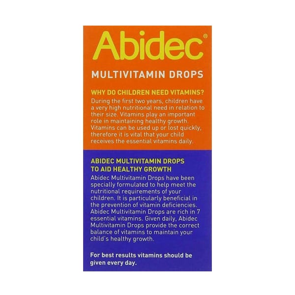 Abidec MultiVitamin Drops for Babies &amp; Children 25ml Baby Health Abidec Multivitamin Drops 25ml | Baby &amp; Children Vitamins Ireland
