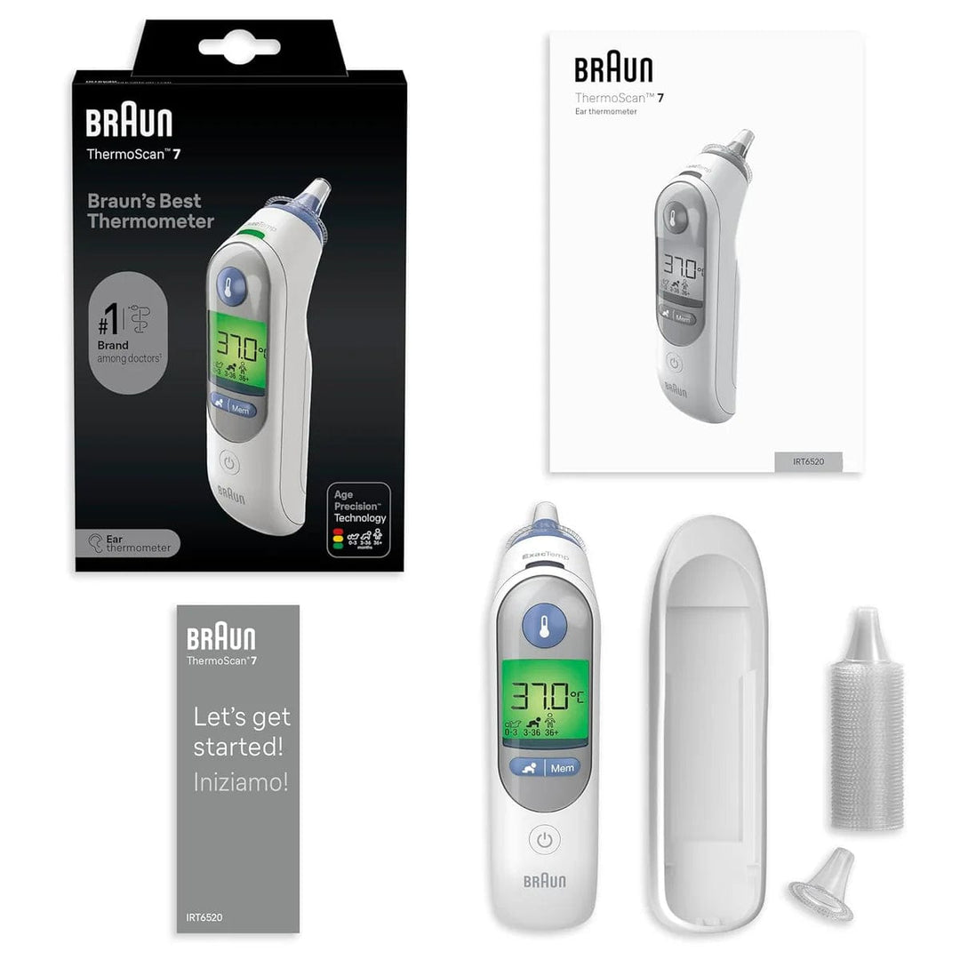 Braun ThermoScan 7 Ear Thermometer Baby Health