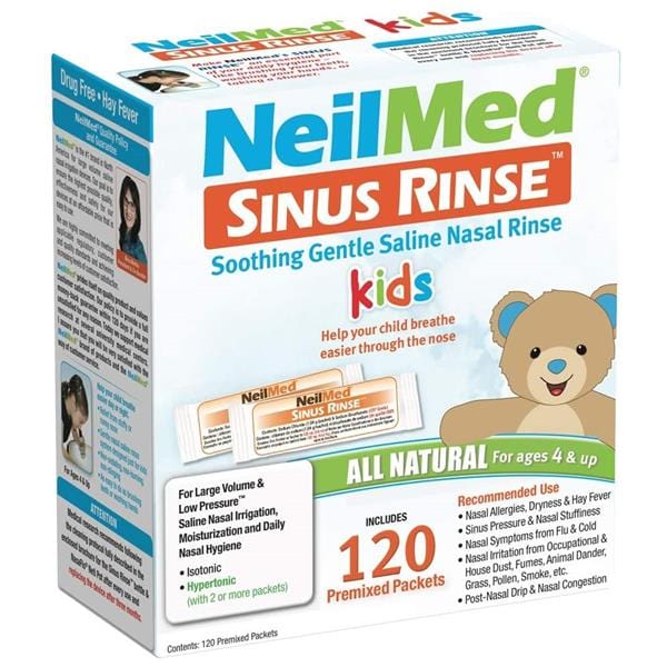 NeilMed Sinus Rinse Kids Kit All Natural Relief (120) Baby Health