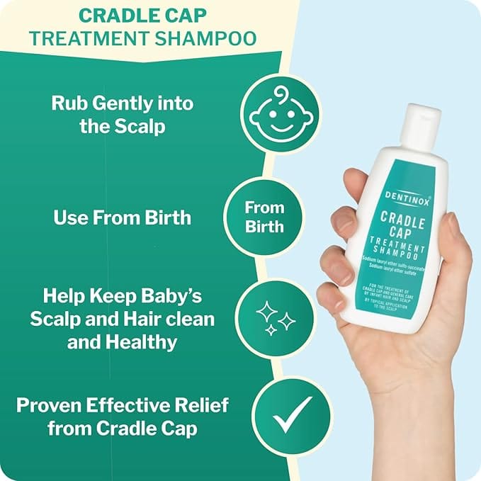 Dentinox Cradle Cap Shampoo (125ml) Baby Skincare